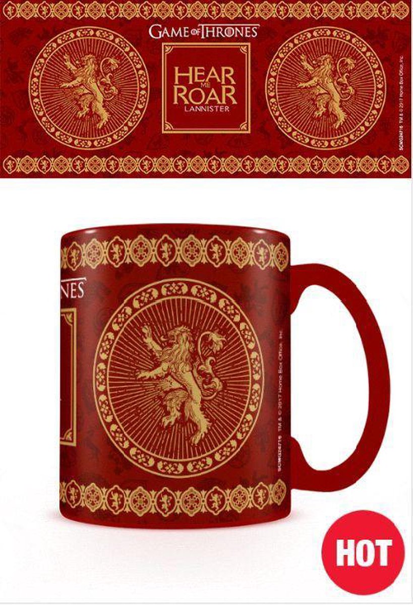 🔥🦁 Mug thermoréactif Lannister - GOT 🦁🔥