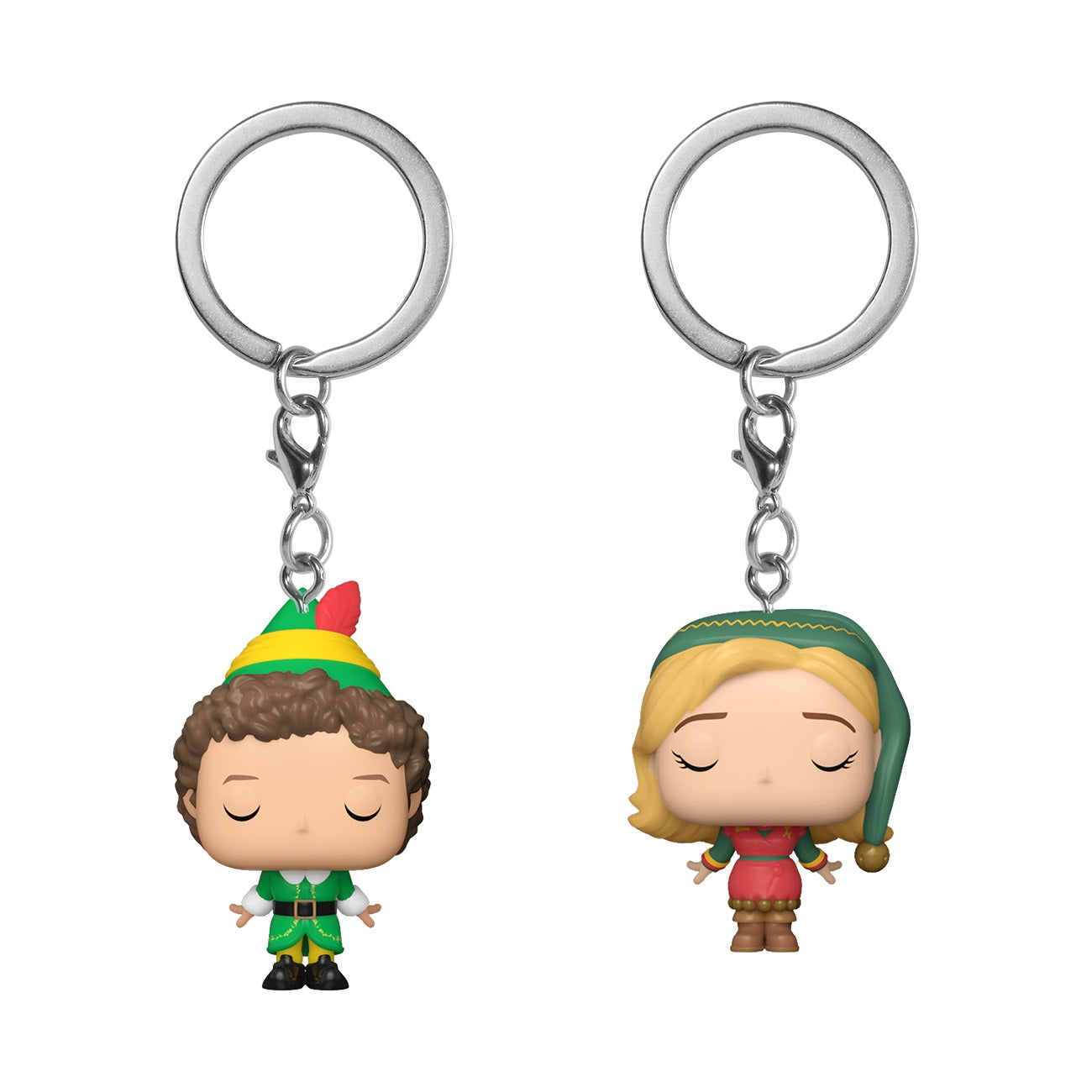 ✨ Pack 2 porte-clés Funko Pocket Pop! – Buddy & Jovie (Elf – Édition spéciale)
