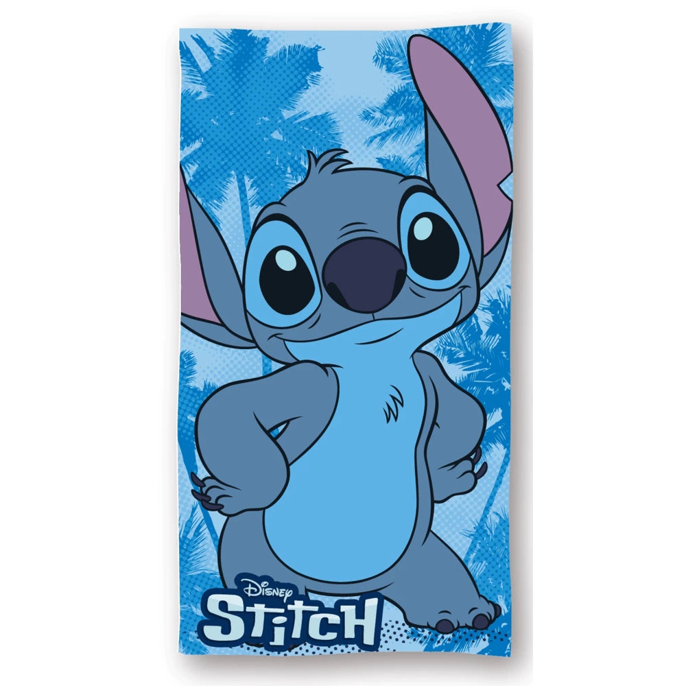 Serviette de Plage Officielle Disney Stitch – Bleu (70 x 140 cm)