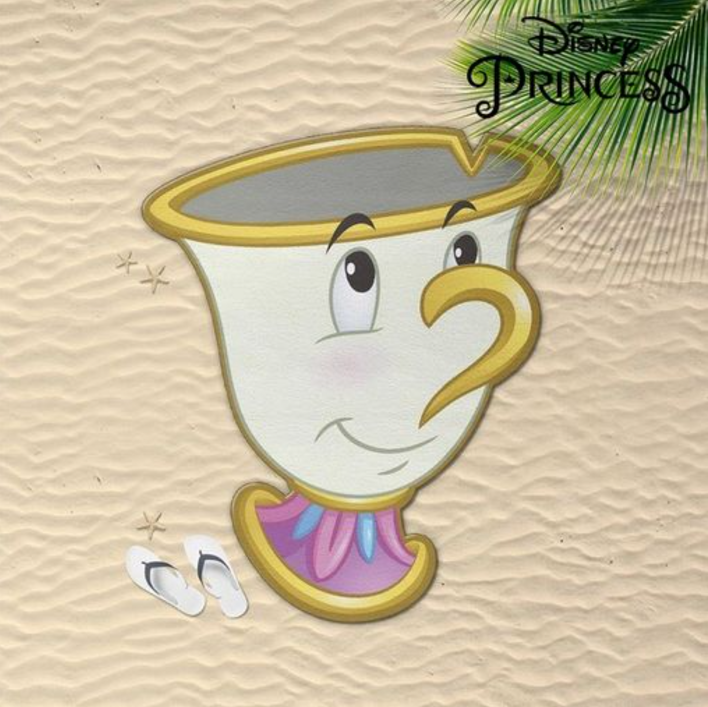 🌴 Serviette de plage Disney Princess – Modèle Zip 🌊