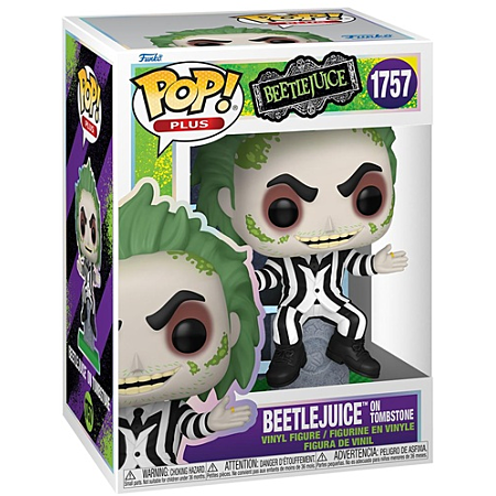 💀 Funko Pop Plus – Beetlejuice sur pierre tombale #1757
