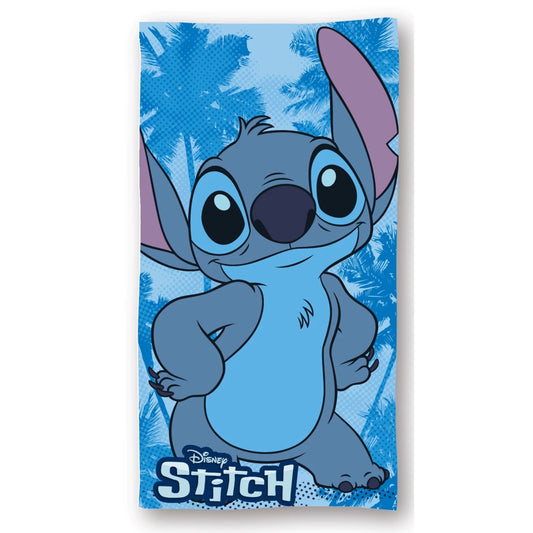 Serviette de Plage Officielle Disney Stitch – Bleu (70 x 140 cm)
